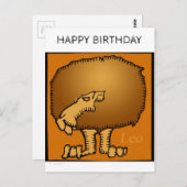 Happy Birthday Custom Zodiac Signs Leo Postcard Postkarte (Vorne/Hinten)