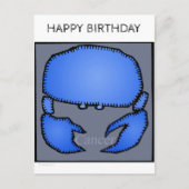 Happy Birthday Custom Zodiac Zeichen Krebs Postkar Postkarte (Vorderseite)