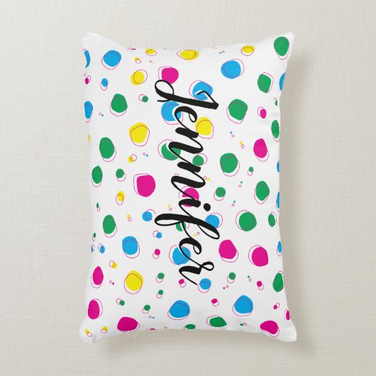 Happy Birthday Customize Accent Cushion Dekokissen (Vorderseite(Vertikal))