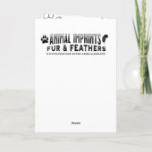 Happy Birthday | Cute and Funny Cat and Coloring Karte (Rückseite)