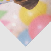 Happy Birthday Cute Boxer Dog  Seidenpapier (Detail)