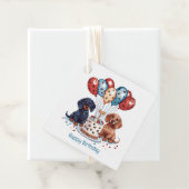 Happy Birthday Dackel Hunde Geschenkanhänger (Beispiel)