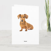 Happy Birthday Dackel Puppy Dog Card Karte (Rückseite)