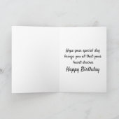 Happy Birthday Dackel Puppy Dog Note Card Karte (Innenseite)