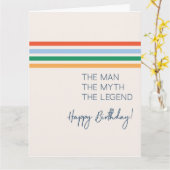 Happy Birthday Dad Legend Funny Simple Karte (Gelbe Blume)