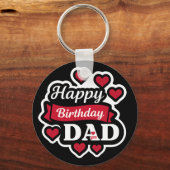 Happy birthday Dad Schlüsselanhänger (Vorderseite)