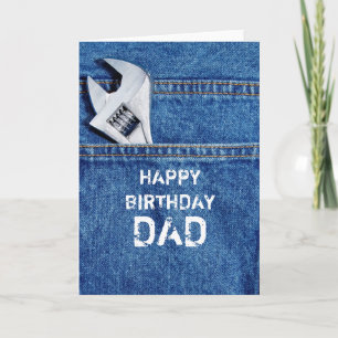 Happy Birthday Dad Tool Card Karte