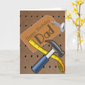 Happy Birthday Dad Tool Card Karte (Gelbe Blume)