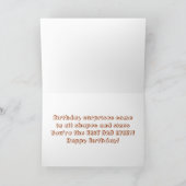 Happy Birthday Daddy Card Karte (Innenseite)