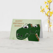 Happy Birthday Daddy Card Karte (Gelbe Blume)