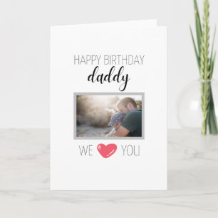 HAPPY BIRTHDAY DADDY CARD PERSONALISIERTES FOTO KARTE