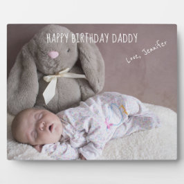 Happy Birthday Daddy Custom Baby Foto Fotoplatte