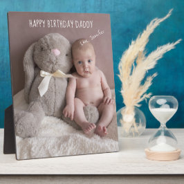 Happy Birthday Daddy Custom Baby Foto Fotoplatte