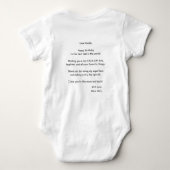 HAPPY BIRTHDAY DADDY CUSTOM TEXT UND FOTO BABY STRAMPLER (Rückseite)