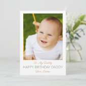 Happy Birthday Daddy From Baby (Stehend Vorderseite)