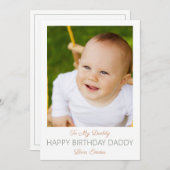 Happy Birthday Daddy From Baby (Vorne/Hinten)