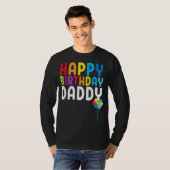 Happy Birthday Daddy Niedlich Kleinkind Vaters Geb T-Shirt (Vorne ganz)