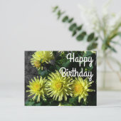 Happy Birthday Dahlia Lakeview Glow #1 Postkarte (Stehend Vorderseite)