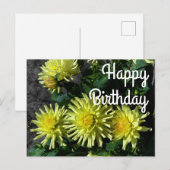 Happy Birthday Dahlia Lakeview Glow #1 Postkarte (Vorne/Hinten)