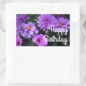 Happy Birthday Dahlia Lilac und Petunia Stickers (Tasche)