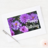 Happy Birthday Dahlia Lilac und Petunia Stickers (Umschlag)