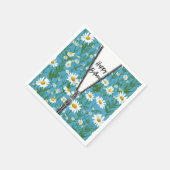 Happy Birthday Daisies mit Zipper Serviette (Ecke)