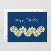 Happy Birthday Daisies Postkarte (Vorne/Hinten)