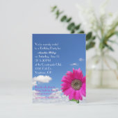 Happy Birthday Daisy Einladung (Stehend Vorderseite)