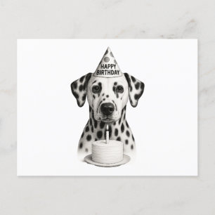 Happy Birthday Dalmatiner Feiertagspostkarte