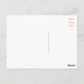 Happy Birthday Dalmatiner Welpe Dog Orange Postkar Postkarte (Rückseite)