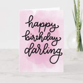 Happy Birthday Darling card Karte