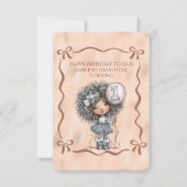 Happy Birthday Darling Daughter Turning 1 Einladung (Vorderseite)