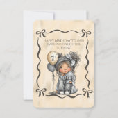 Happy Birthday Darling Daughter Turning 1 Einladung (Vorderseite)