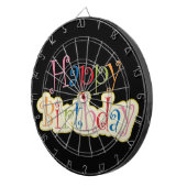 Happy Birthday Dartscheibe (Vorderseite rechts)