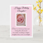 Happy Birthday Daughter Card Karte (Gelbe Blume)