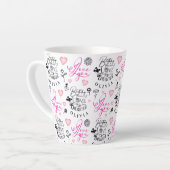Happy Birthday Daughter Custom Name Milchtasse (Linke Ecke)