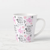 Happy Birthday Daughter Custom Name Milchtasse (Rechts)