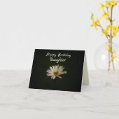 Happy Birthday Daughter Elegante Daisy Folded Card Karte (Gelbe Blume)