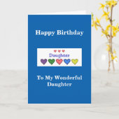 Happy Birthday Daughter - GH-Karte Karte (Gelbe Blume)