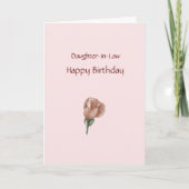 Happy Birthday Daughter-in-Law - Rose Card Karte (Vorderseite)