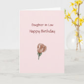 Happy Birthday Daughter-in-Law - Rose Card Karte (Gelbe Blume)