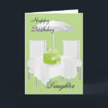 Happy Birthday Daughter Karte<br><div class="desc">Grußkarte für eine Tochter.</div>