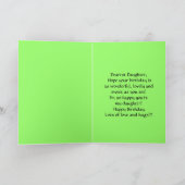 Happy Birthday Daughter Lily of the Valley Karte (Innenseite)