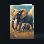 Happy Birthday Daughter | Mama und Baby Elephant Karte<br><div class="desc">Feiern Sie die besondere Bindung zwischen Mutter und Tochter mit einer Karte zum Geburtstag einer Tochter mit einer Darstellung von Mutter und Elefanten. Dieses herzliche Design vereint die Wärme und Zuneigung, die jede Mutter so beliebt macht. Ideal, um ihrem besonderen Tag eine Touch der Schönheit der Natur hinzuzufügen. Bestellen Sie...</div>