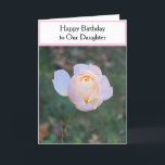 Happy Birthday Daughter Pastel Pink Roses Karte<br><div class="desc">Alles Gute zum Geburtstag. Hübsche pastellrosa Rosen. Verlass eine spezielle Nachricht oder personalisiere sie für Mama,  Tante,  Godtochter,  etc. Solid pastellrosa auf der Innenseite verlassen Seite. Fotos aus unserem Garten. Original Fotografie und Kartendesign © TamiraZDesign.</div>