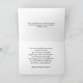 Happy Birthday-Daughter/Purple Flowers Karte (Innenseite)