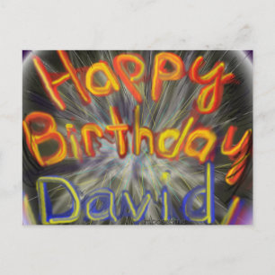 Happy Birthday David 2014 Postkarte