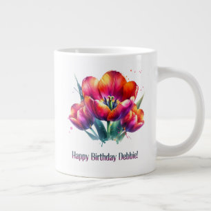 Happy Birthday Debbie Jumbo-Tasse