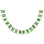 Happy Birthday Deer Party Bunting Flags Wimpelkette (Alle)