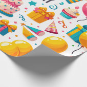 Happy Birthday Design 1 Geschenkpapier (Ecke)